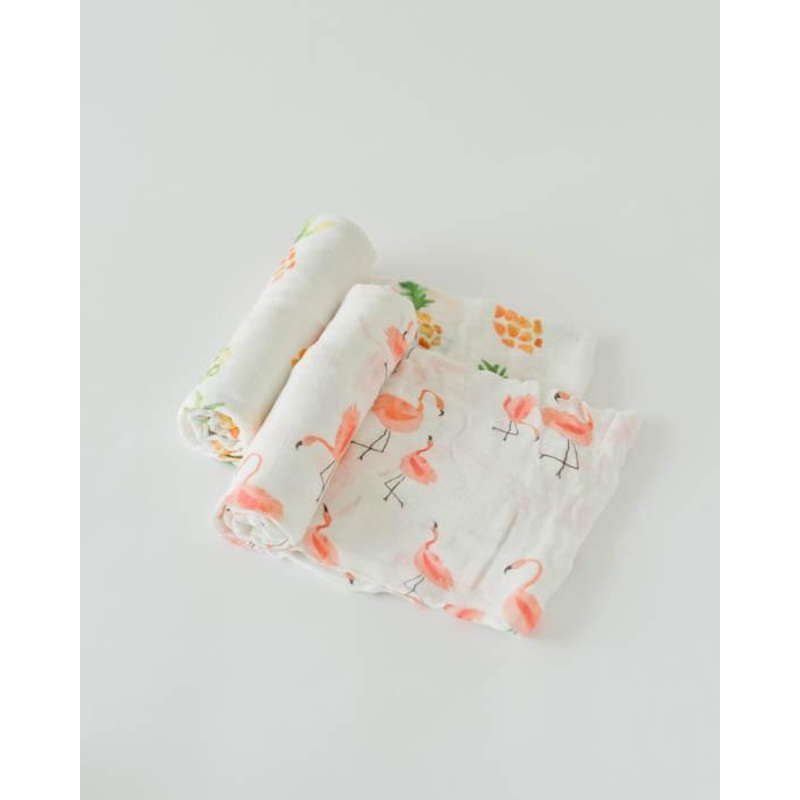 Little Unicorn Deluxe Muslin Swaddle Blanket Set – Pink Ladies