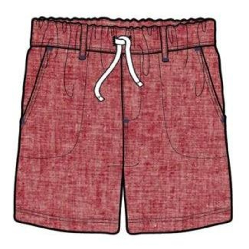Hatley Nautical Chambray Woven Short | Chrysanthemum