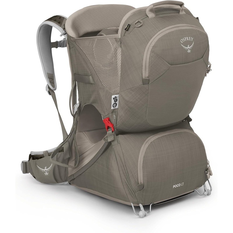 Osprey Poco LT Child Carrier, Tan Concrete
