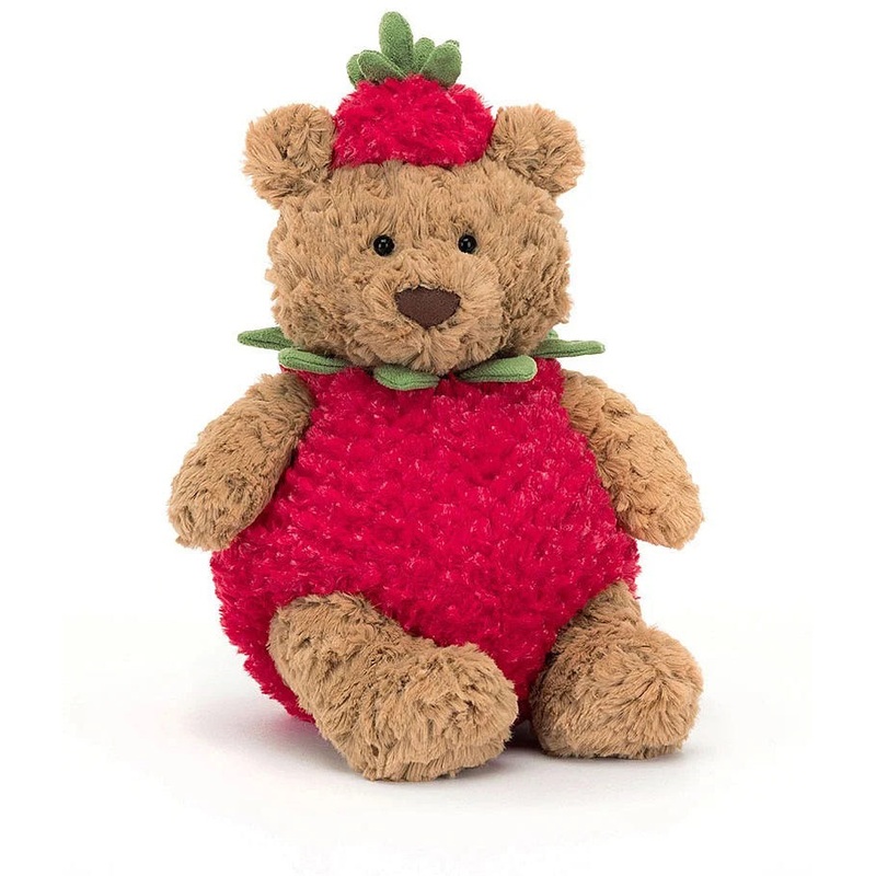 Jellycat Bartholomew Bear Strawberry, 10″