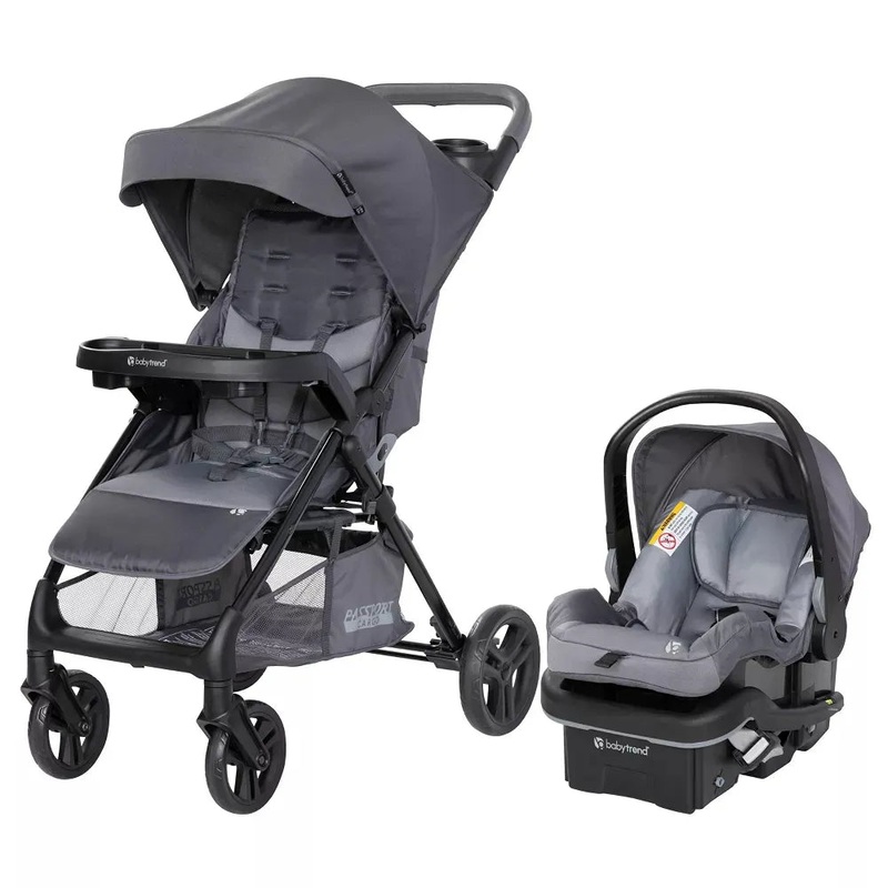 Passport Cargo Travel System with EZ-Lift PLUS Infant Car Seat – Grey Bamboo