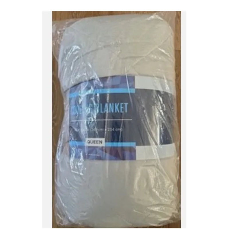 PEM America Diamond Quilted Cooling Blanket – Queen Size, Grey – 92 x 98