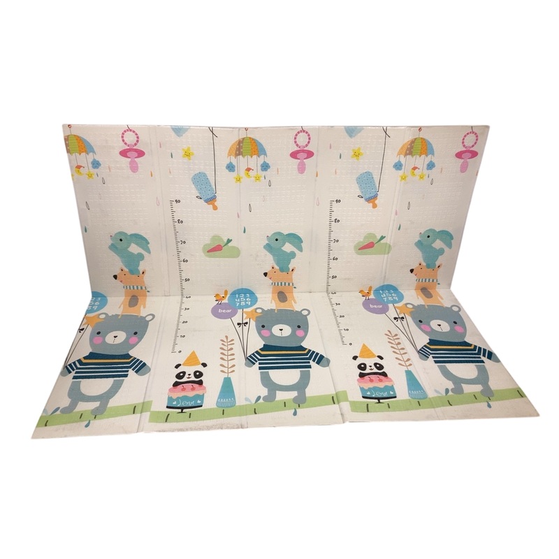 UANLAUO Foldable Baby Play Mat, Bear/Birthday, 79in x 71in