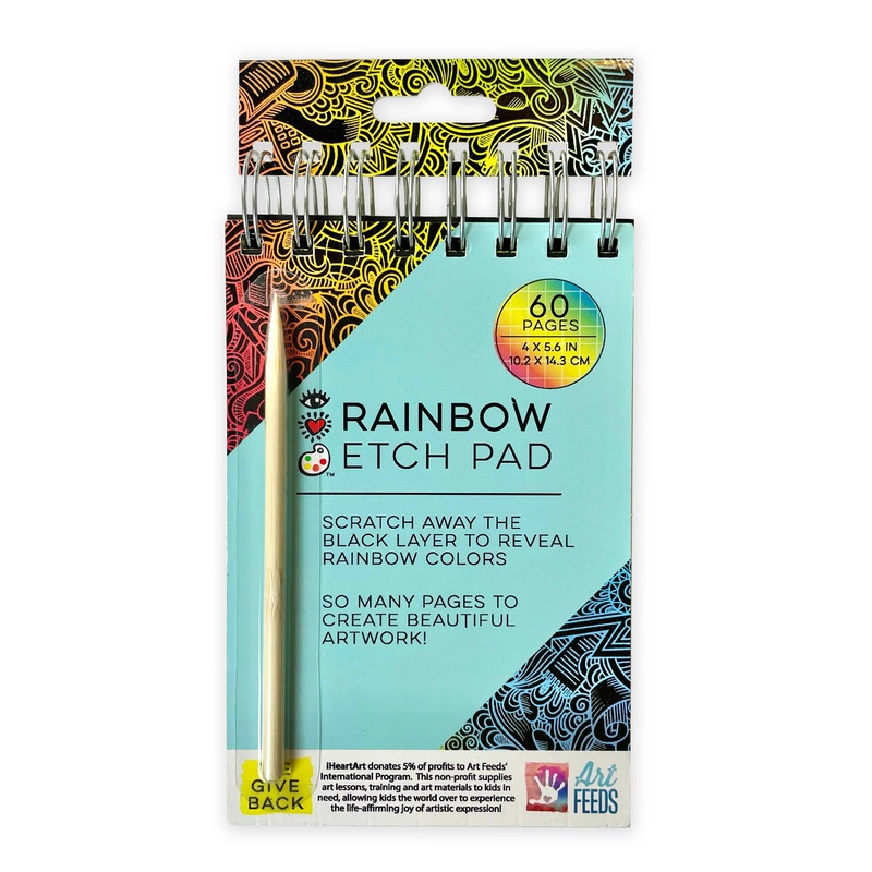 Bright Stripes iHeartArt Rainbow Etch Pad