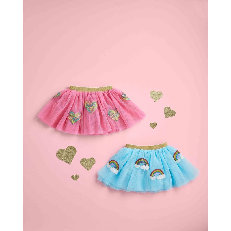 Mud Pie Sequin TuTu Heart or Rainbow