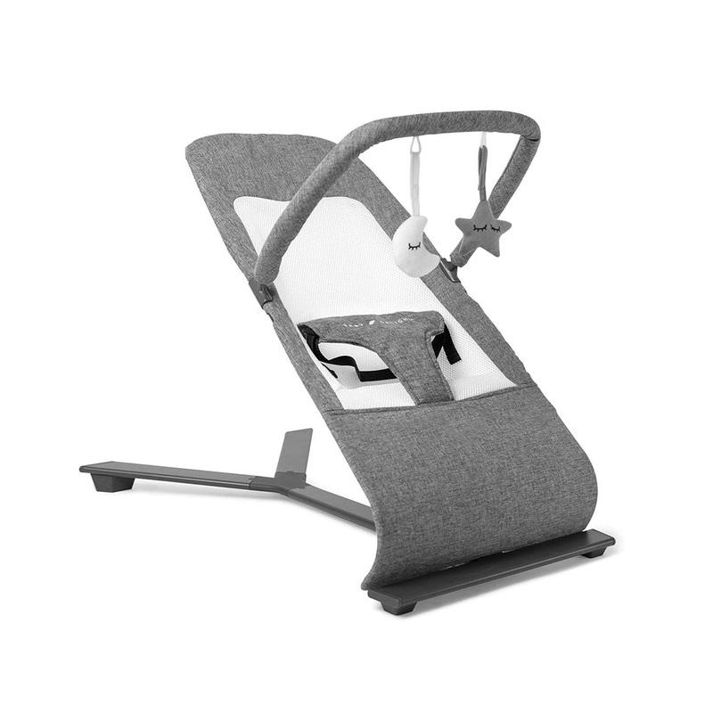 Alpine Deluxe Portable Bouncer – Charcoal Gray
