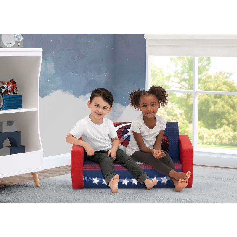 Avengers Cozee Flip-Out Sofa – 2-in-1 Convertible Sofa to Lounger for Kids