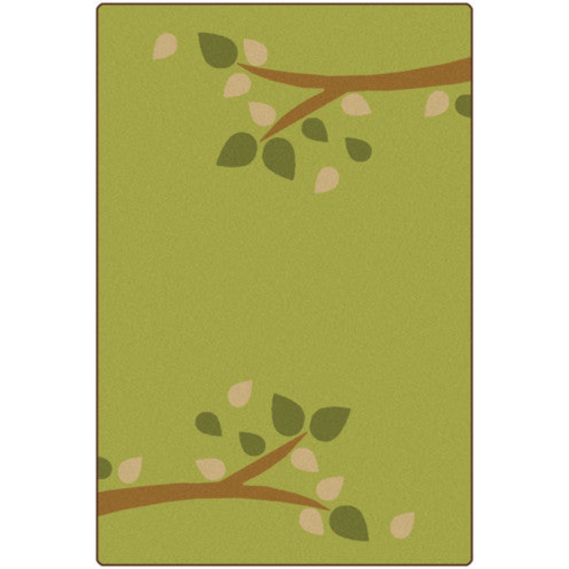 KIDSoft Branching Out Carpet, 6′ x 9′, Green
