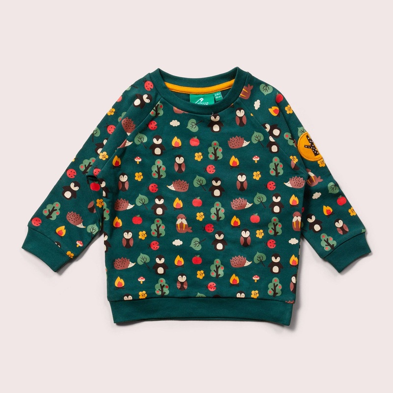 Little Green Radicals – Woodland Walk Long Sleeve Raglan Sweatshirt