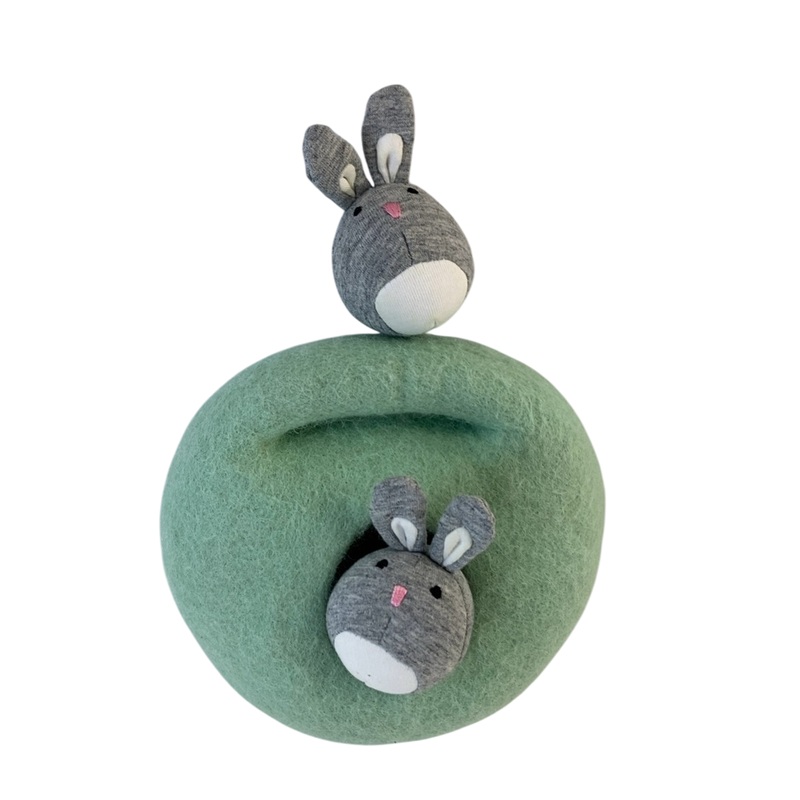 Lovevery Bunnies In A Felt Burrow