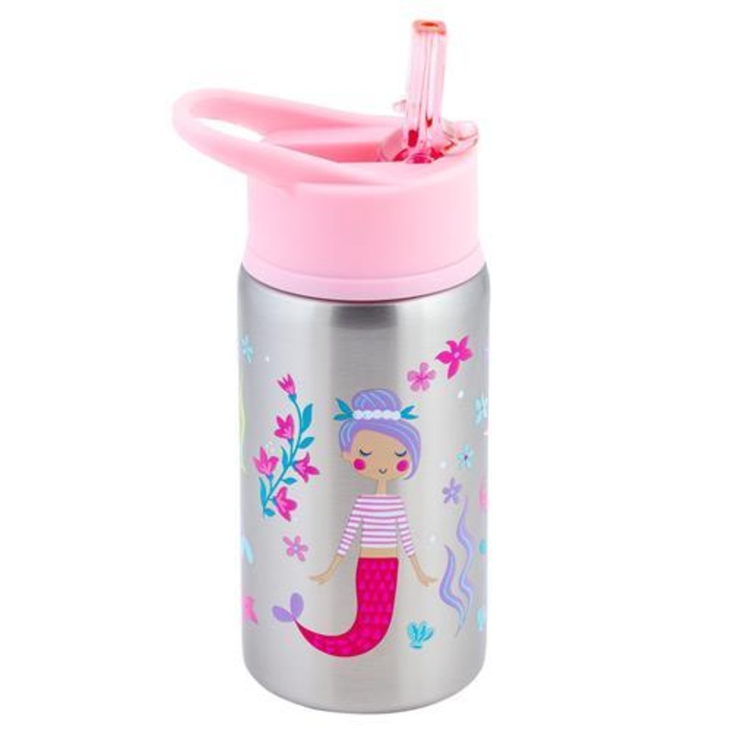 Flip Top Stainless Steel Bottle (Mermaids)