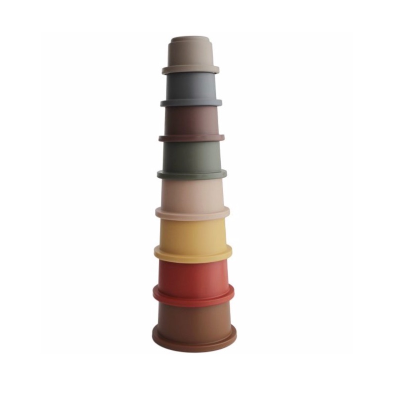 Stacking Cup Toy – Set of 8 (Retro)