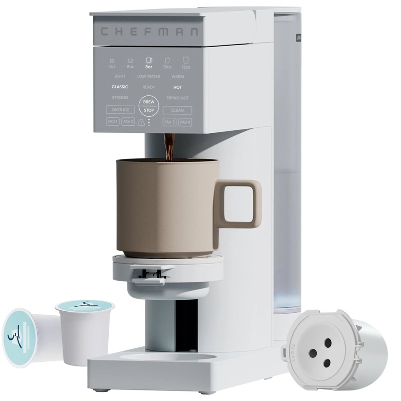 Caffeinator Single Serve Coffee Maker with 48 Oz. Reservoir – Concrete