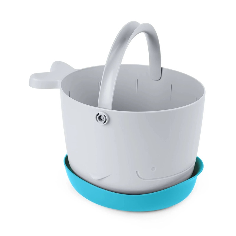 Moby Stowaway Bath Toy Bucket – Gray