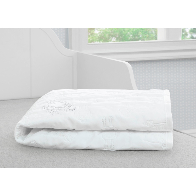 Crib Mattress Liner Pads (Pack of 2)| Extra Protection for Babys Crib with Nanotex Technology| 100% Waterproof (White)