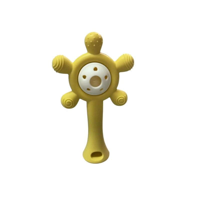 Jayde All Silicone Rattle – Butter Yellow