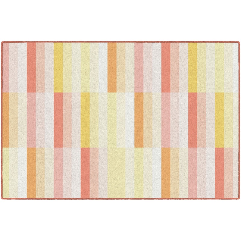 Simply Safari Sunset Contemporary Stripes Rug By Schoolgirl Style