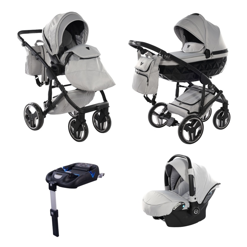 JUNAMA CORE GREY MIST – 4IN1 (INCLUDES CAR SEAT & ISOFIX BASE)