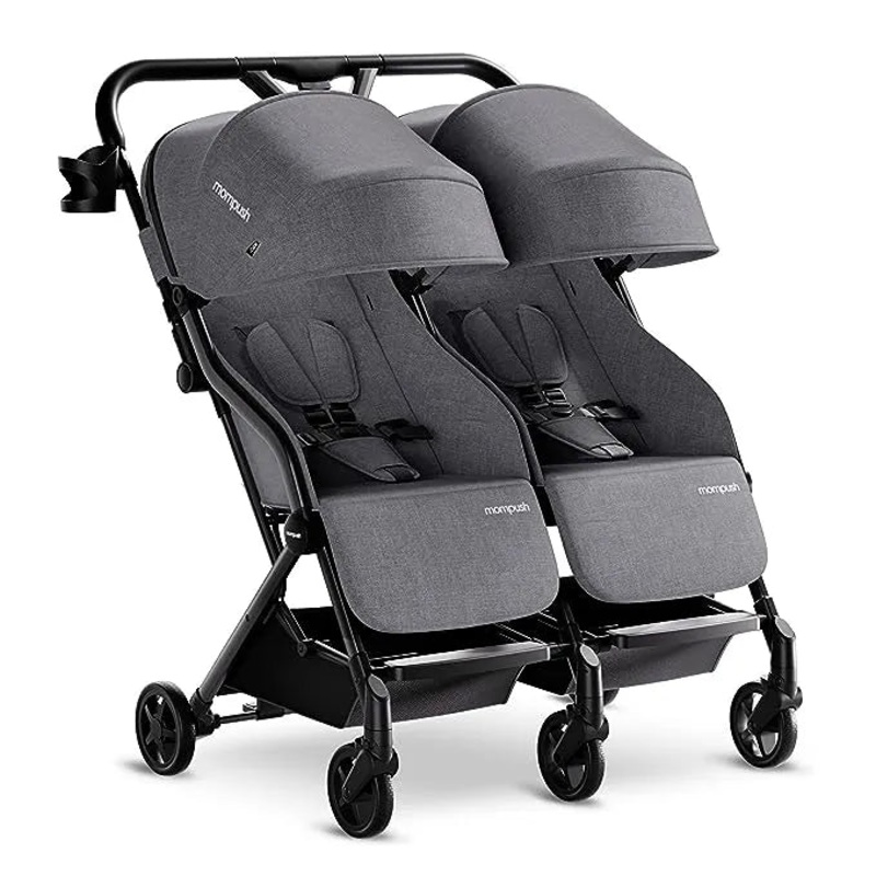 Lithe X2 Lightweight Double Stroller – Grey (See Description)