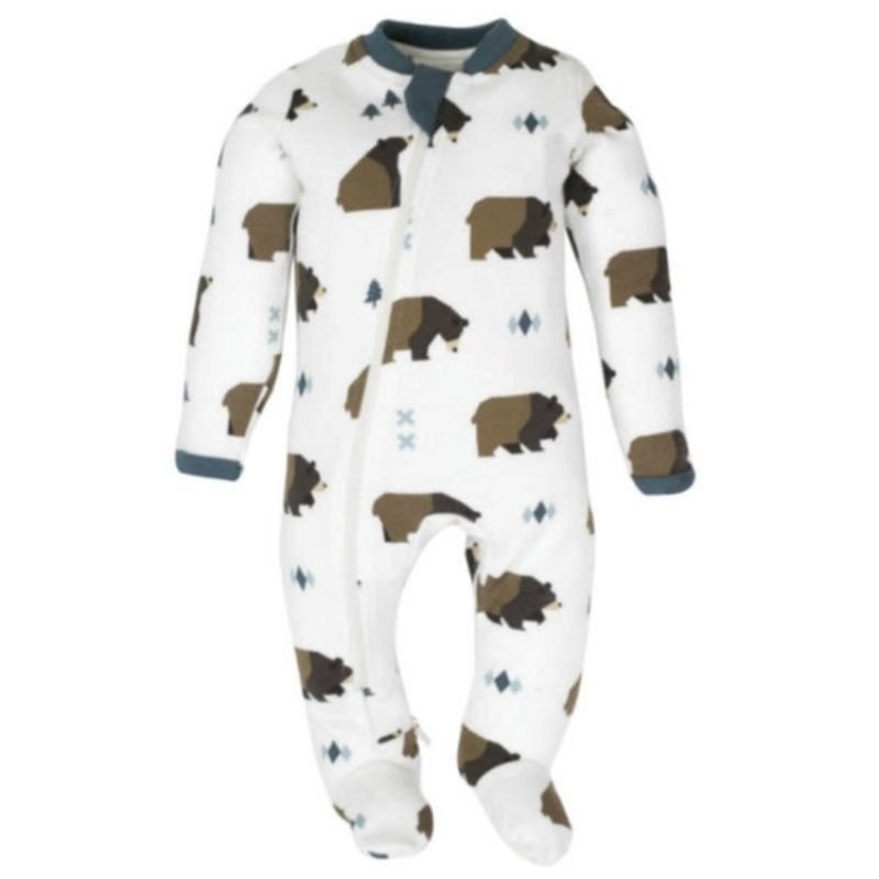 Patterned Organic Footed Sleepers
