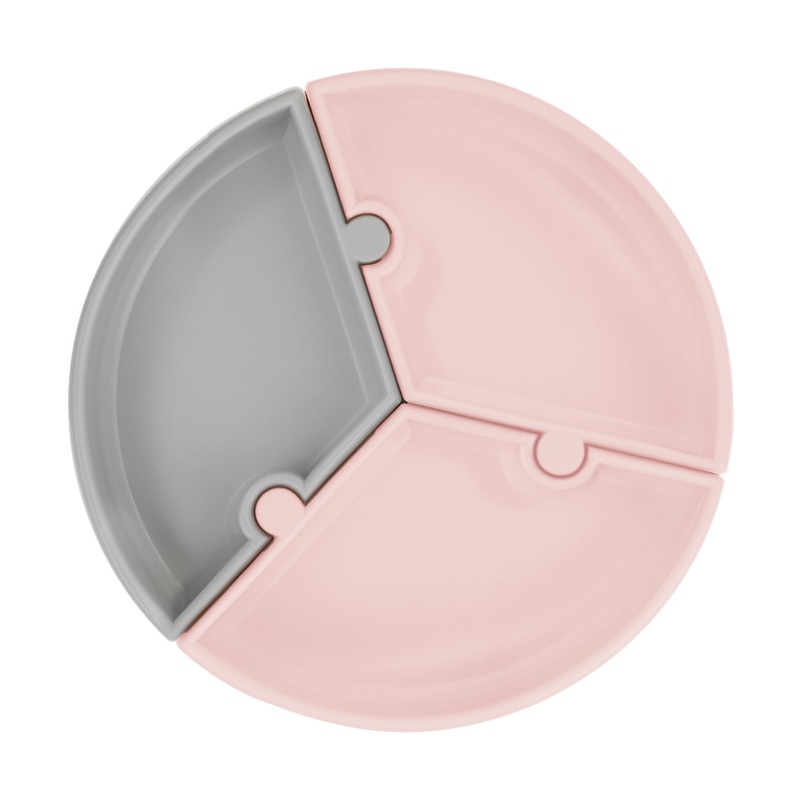 PUZZLE Stay-Put Suction Detachable Silicone Plate