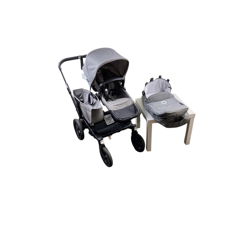Bugaboo Donkey 3 Mono Stroller, 2020, Black, Grey Melange, Grey Melange