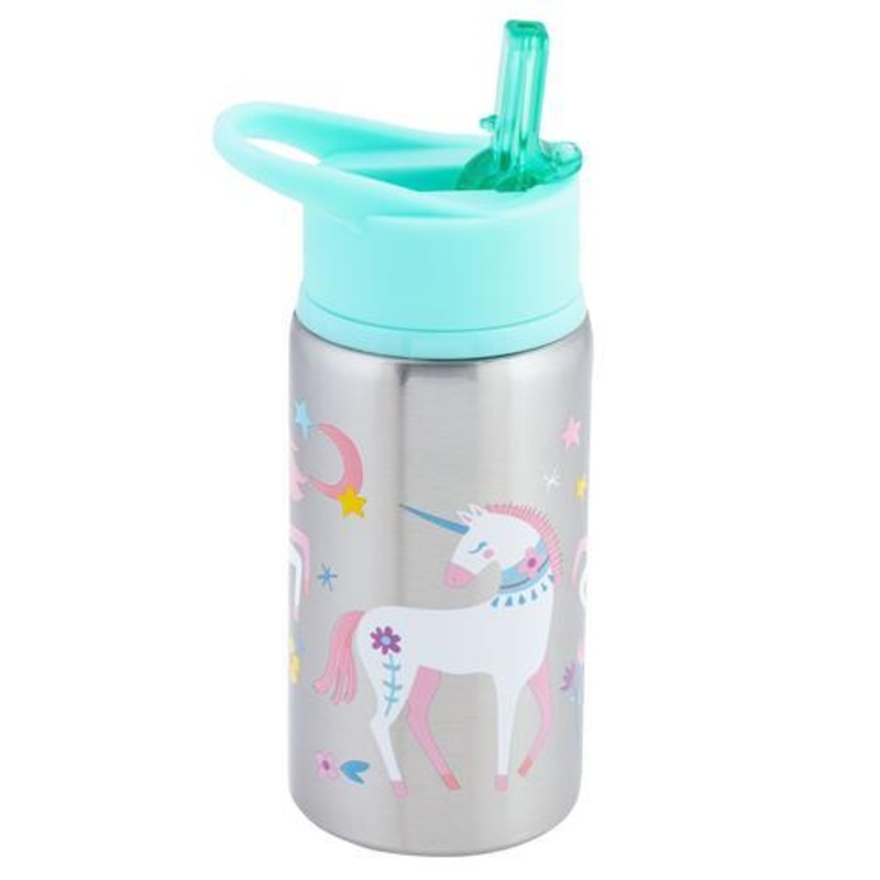 Flip Top Stainless Steel Bottle (Unicorn)