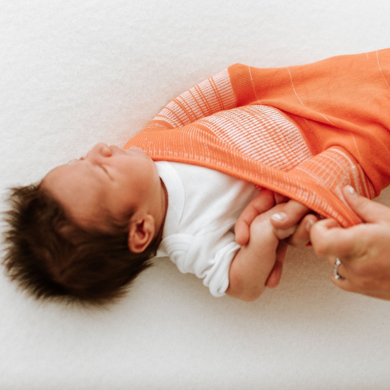 Swaddelini Orange Swaddle Sleep Sack