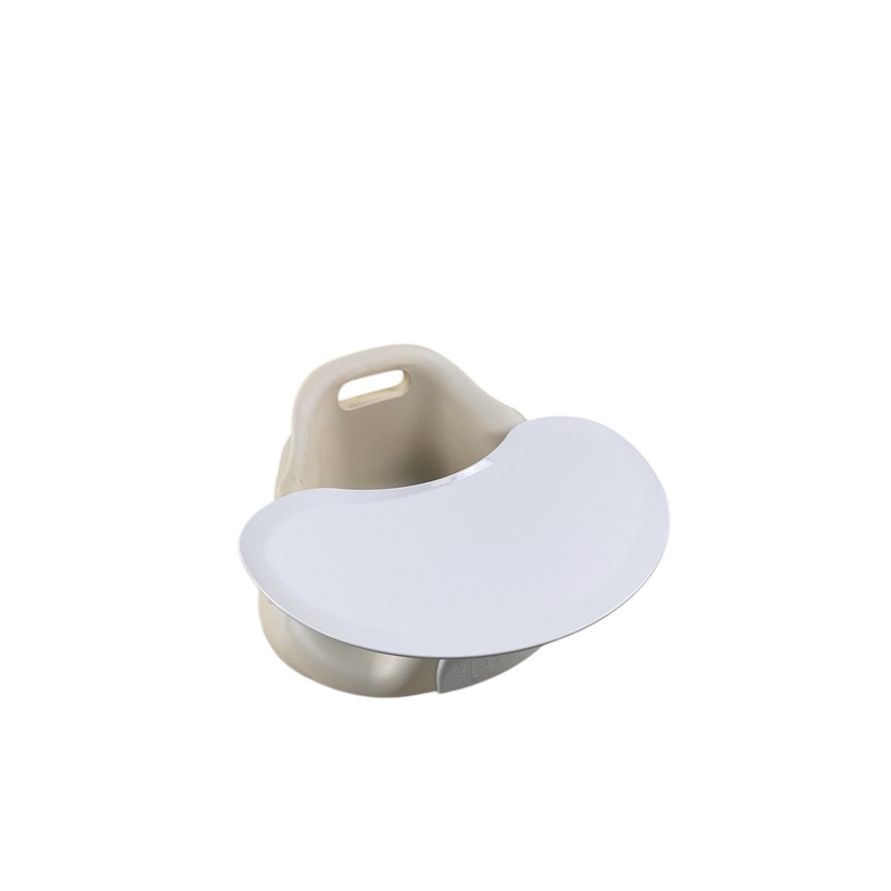 Upseat Baby Floor Chair and Booster Seat with Tray, Coconut