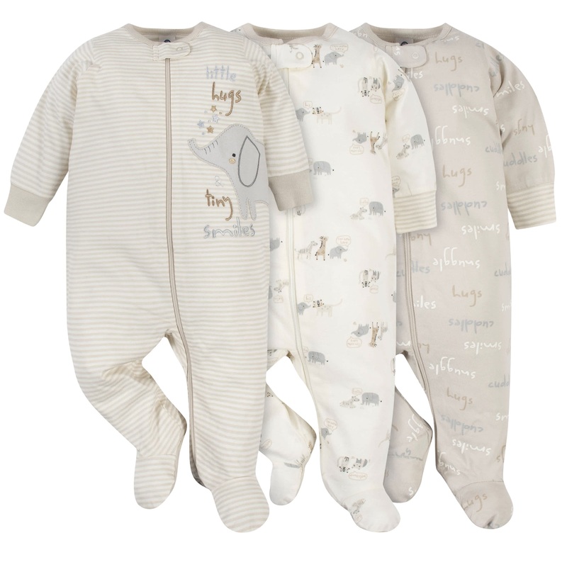 3-Pack Baby Neutral Safari Sleep ‘N Plays
