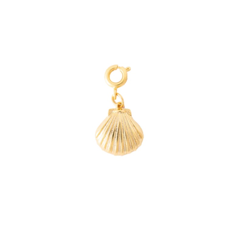 Gold Seashell Charm (Large)