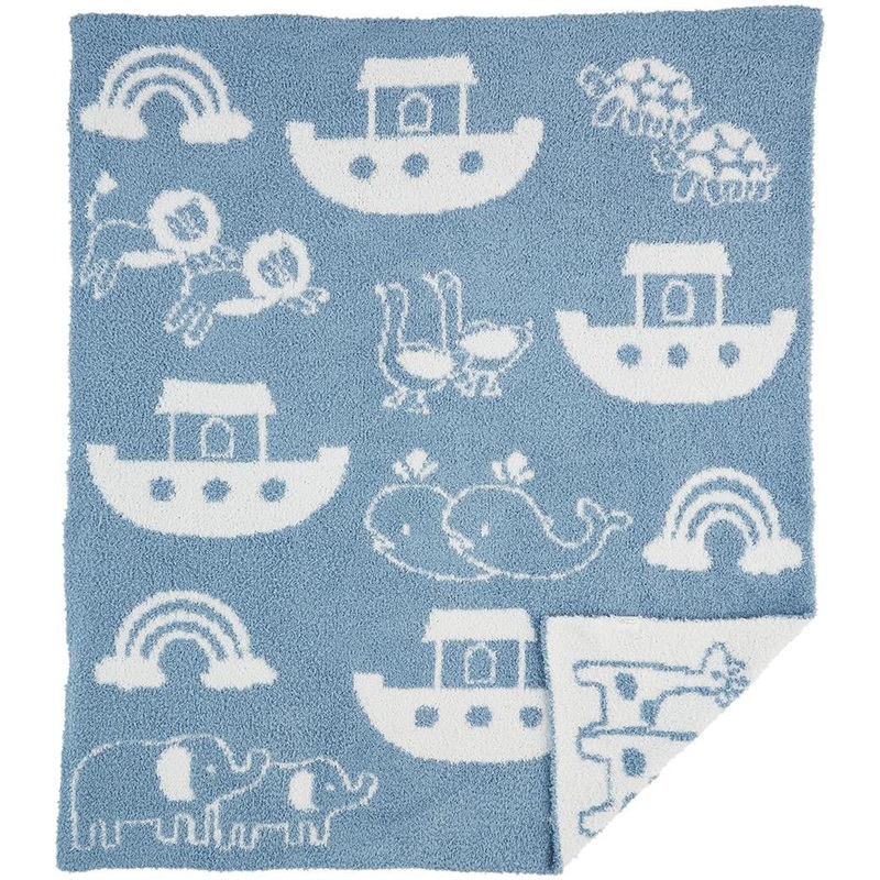 Mud Pie Noah’s Ark Chenille Blanket