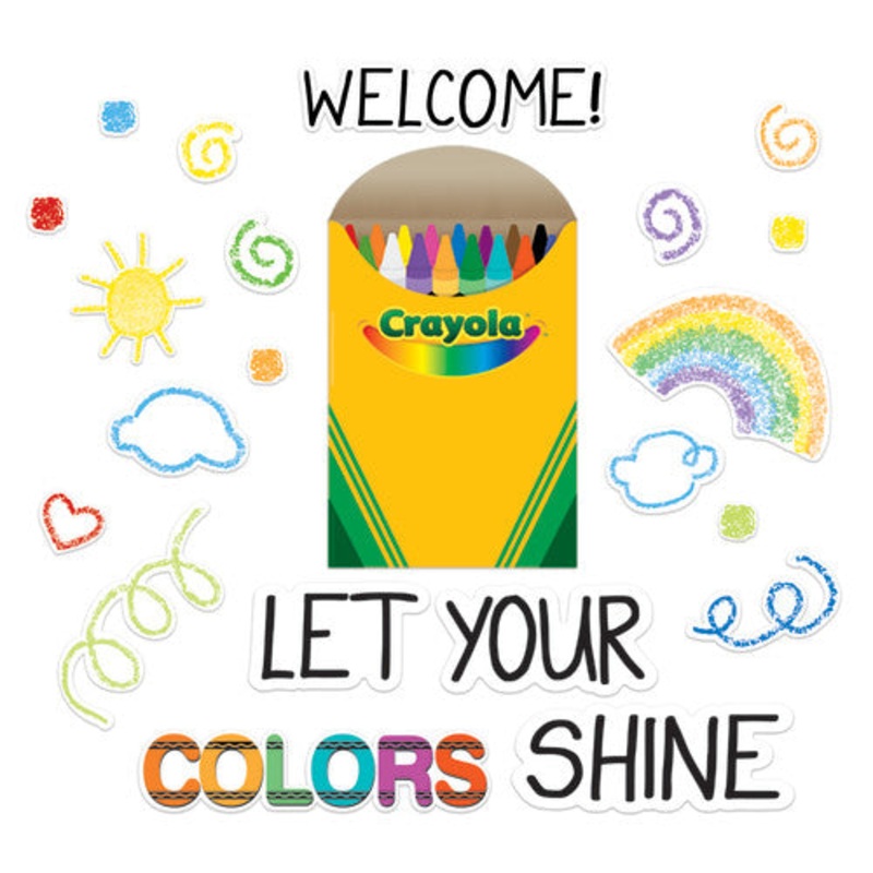 Crayola Stamper Markers Let Your Colors Shine Bulletin Board Set