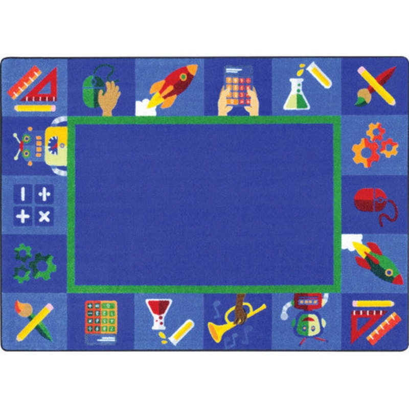 Full STEAM Ahead Rug, 5’4″ x 7’8″ Rectangle