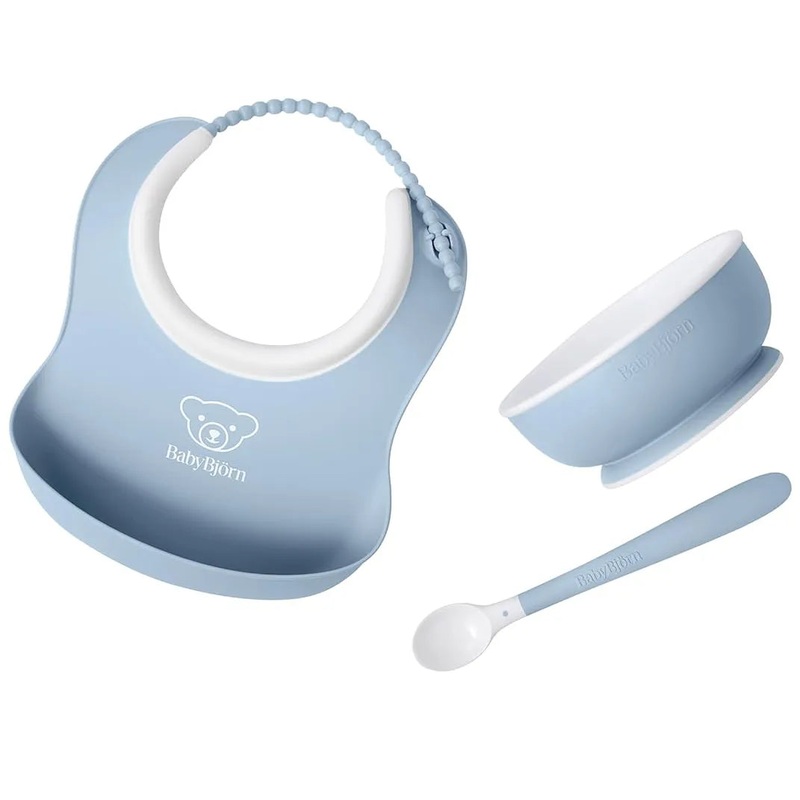 Baby Feeding Set, 3 pcs – Powder Blue