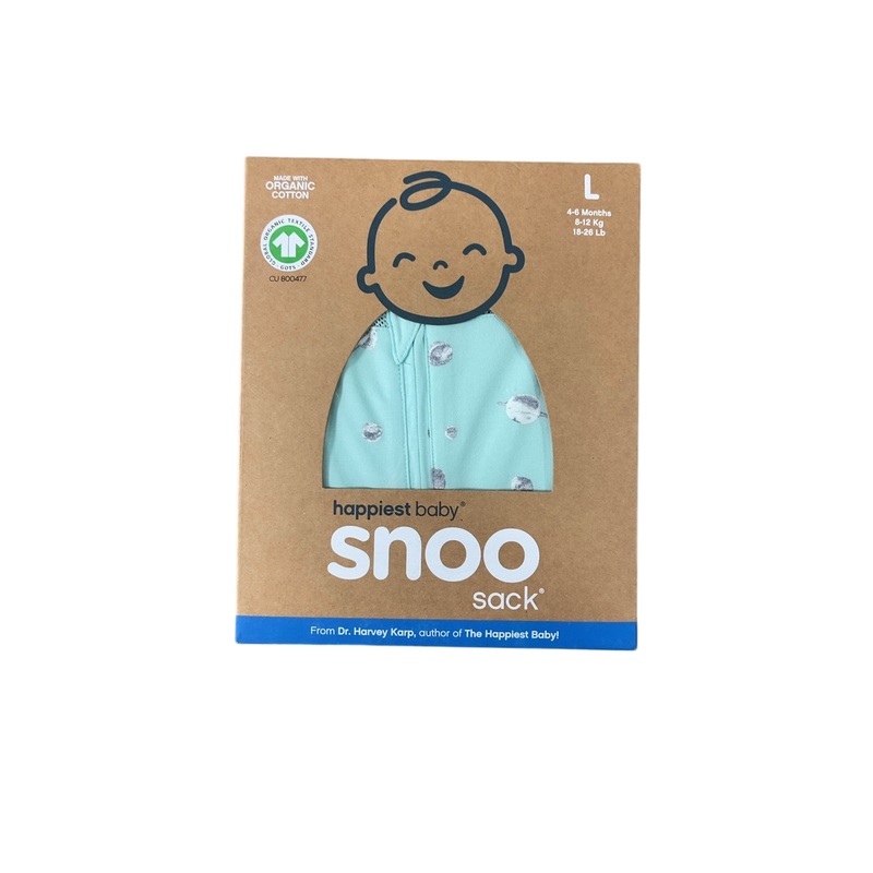 Happiest Baby SNOO Sack, Large (18-25 lbs), Teal Planets