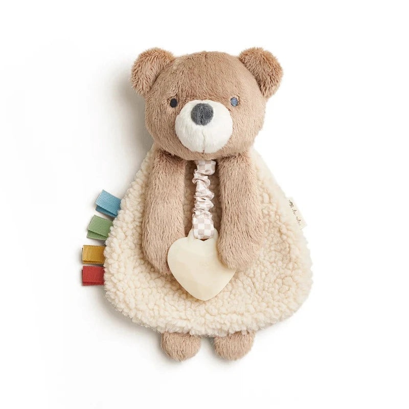 Itzy Lovey Plush and Teether Toy – Theo the Bear