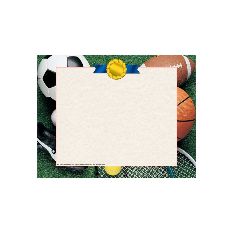 Athletic Border Paper, 8.5″ x 11″ – Pack of 50