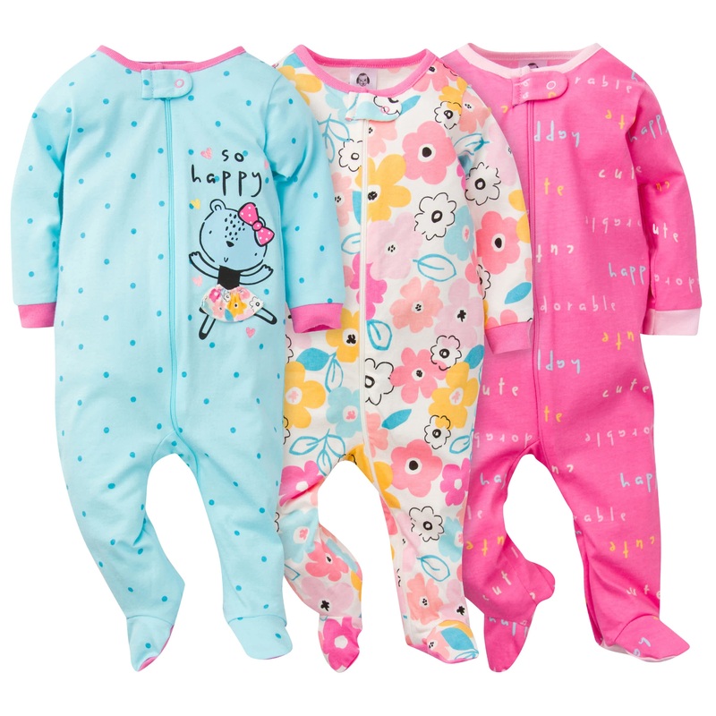 3-Pack Baby Girls Bear Sleep ‘N Plays