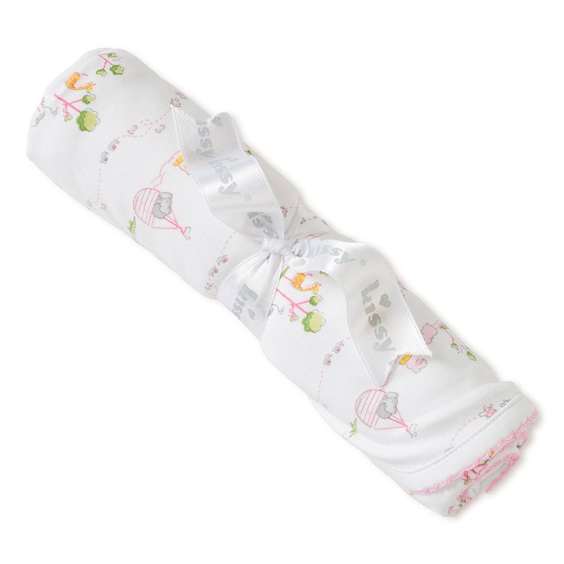 Kissy Kissy Noah’s Print Blanket Pink