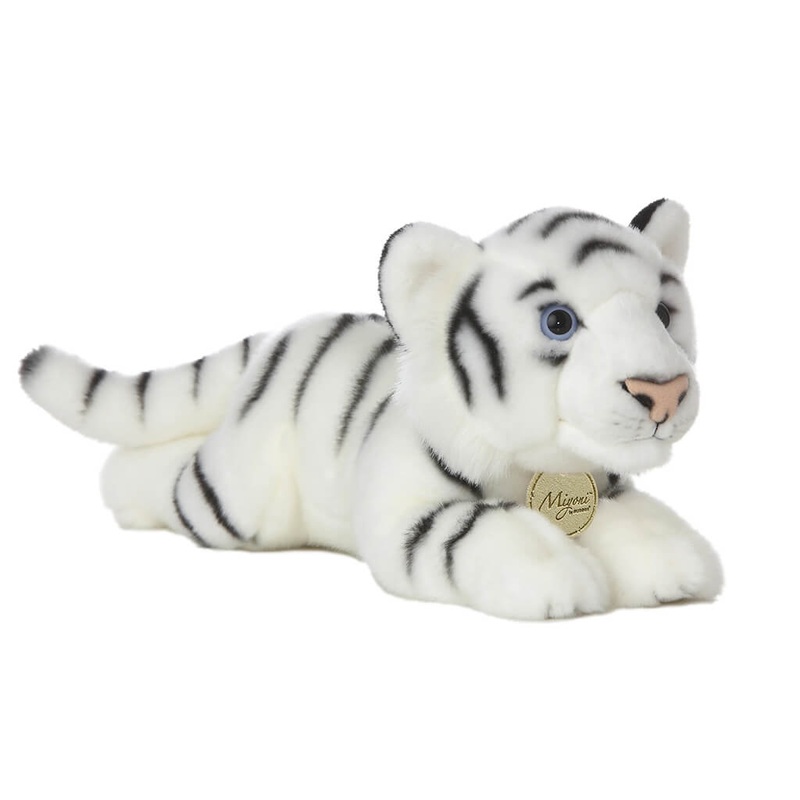 Lying White Tiger Plush Toy