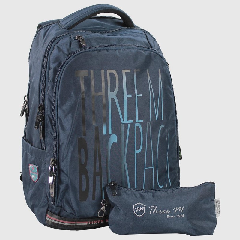 Navy 20 Inches Backpack + Pencil Case