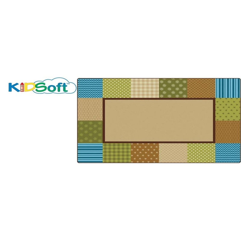 Pattern Blocks Rug (Nature’s Colors) (4′ x 6′)