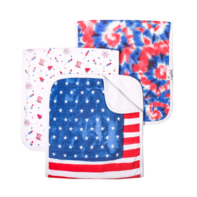 Copper Pearl Premium Burp Cloths | Patriot