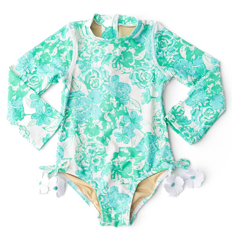 Longsleeve Swimsuit Charming Rose