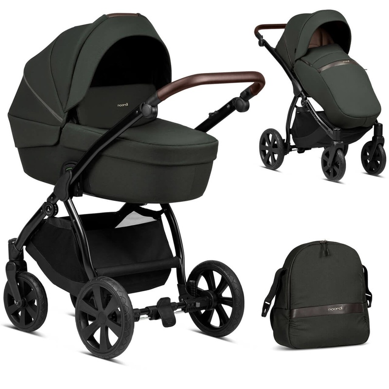 Noordi Luno All-Trails 2-in-1 Pram – Forest Green