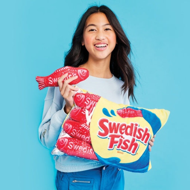 Iscream Swedish Fish Fleece Pillow