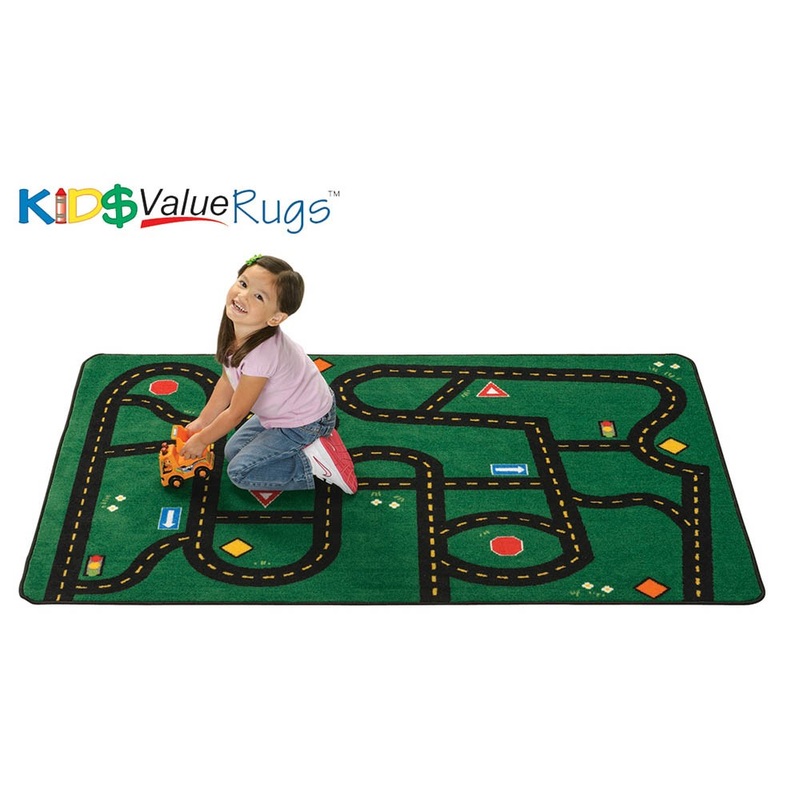 KID$ Value Rugs, Go-Go Driving Rug, 4′ x 6′