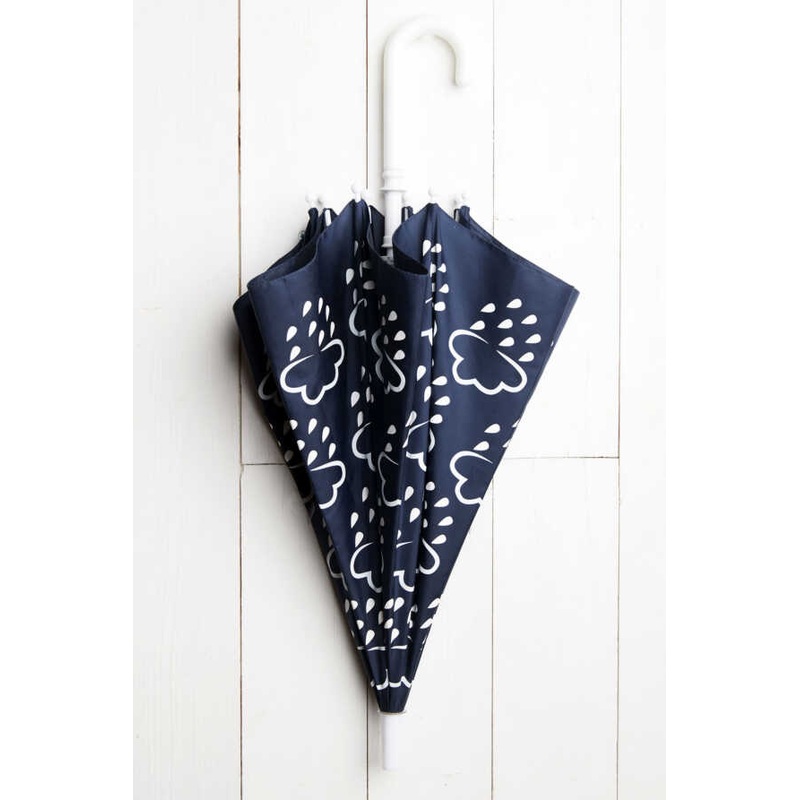 Grass & Air – Colour-Revealing Kids Umbrella in Navy
