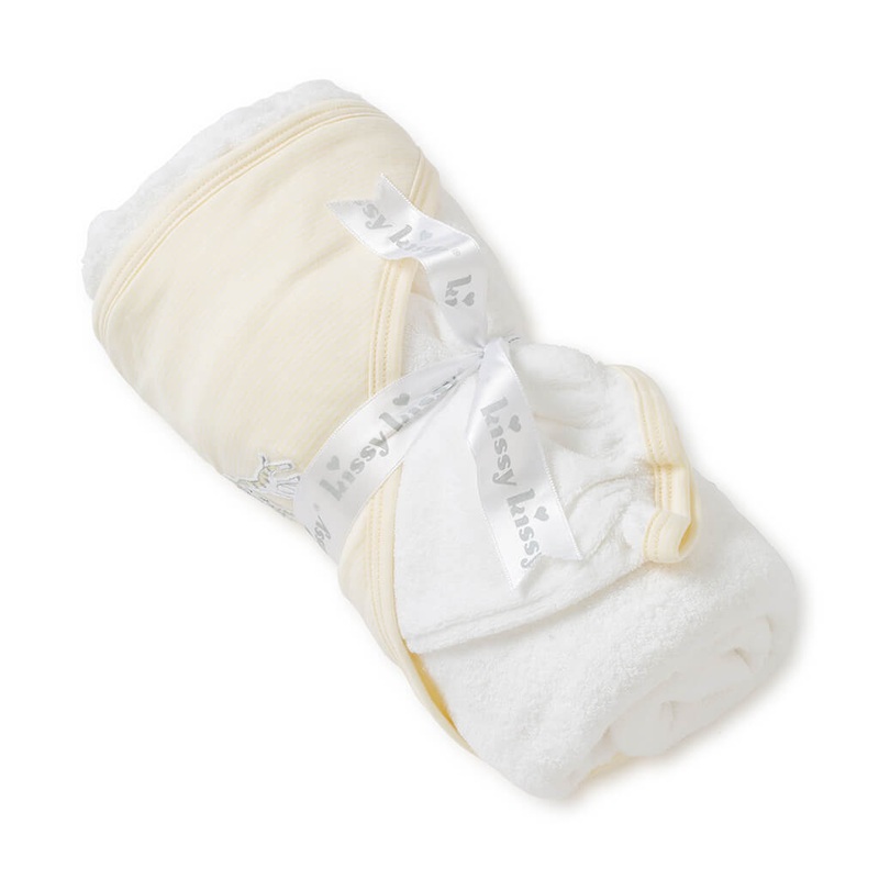 Kissy Kissy Striped Hooded Towel Giraffe Generations